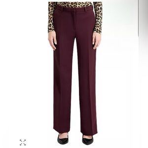 NWT The Kooples Burgundy Wide Leg Pants